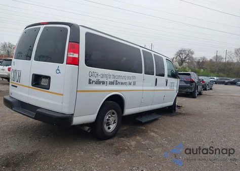 2023 Chevrolet Express Passenger Rwd 3500 Extended Wheelbase Ls from USA, damaged, VIN 1GAZGNFP2P1137216